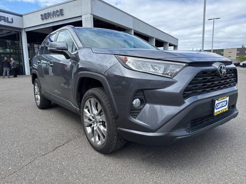 Magnetic Gray Metallic/Ice Edge Roof 2021 Toyota RAV4 XLE Premium
