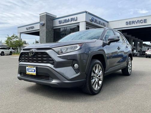 Magnetic Gray Metallic/Ice Edge Roof 2021 Toyota RAV4 XLE Premium