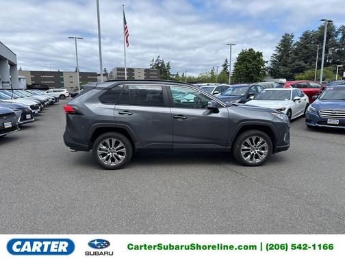 Magnetic Gray Metallic/Ice Edge Roof 2021 Toyota RAV4 XLE Premium