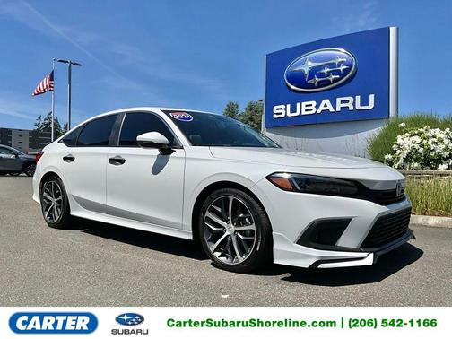 Platinum White Pearl 2024 Honda Civic Touring