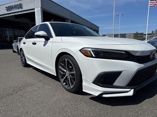 Platinum White Pearl 2024 Honda Civic Touring