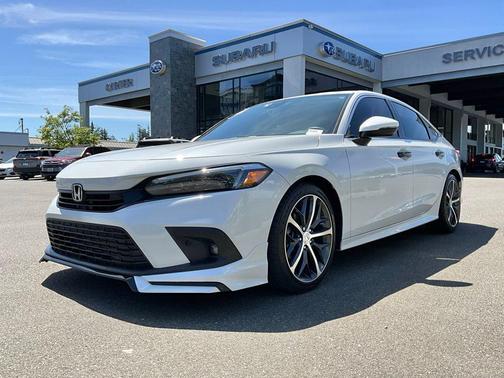 Platinum White Pearl 2024 Honda Civic Touring