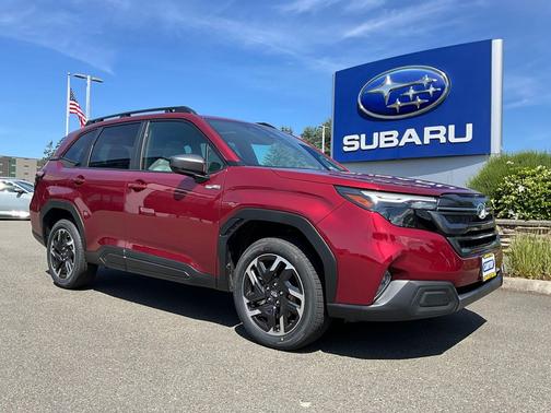 Crimson Red Pearl 2026 Subaru Forester Hybrid Premium