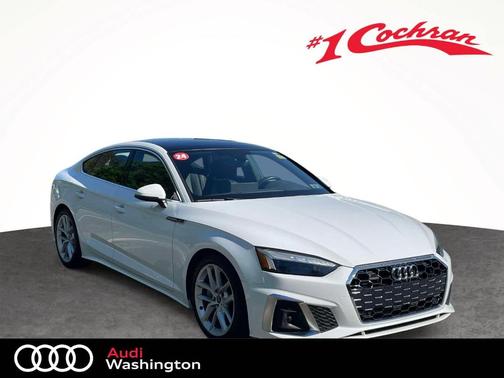 Arkona White 2024 Audi A5 Sportback S line Premium Plus