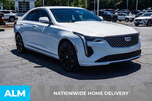 Summit White 2021 Cadillac CT4 Premium Luxury