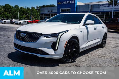 Summit White 2021 Cadillac CT4 Premium Luxury