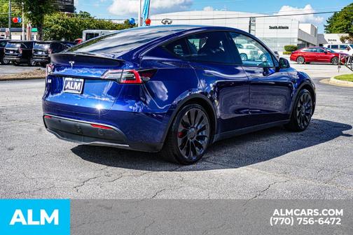 Blue 2023 Tesla Model Y Performance