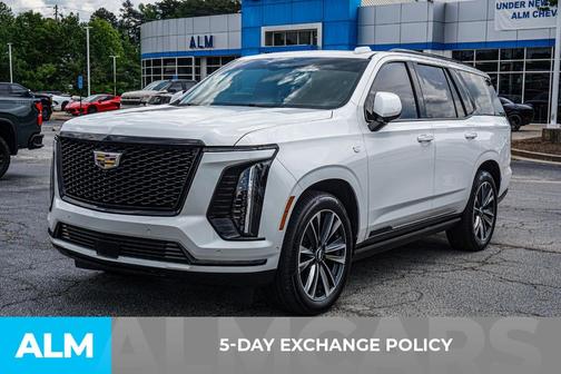 Crystal White Tri-Coat 2025 Cadillac Escalade Sport