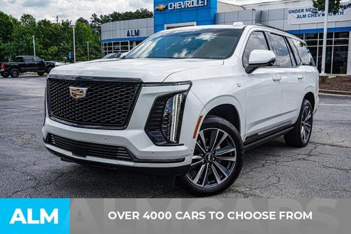 Crystal White Tri-Coat 2025 Cadillac Escalade Sport