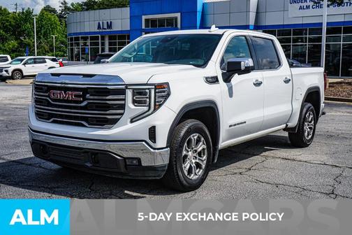 Summit White 2025 GMC Sierra 1500 SLT