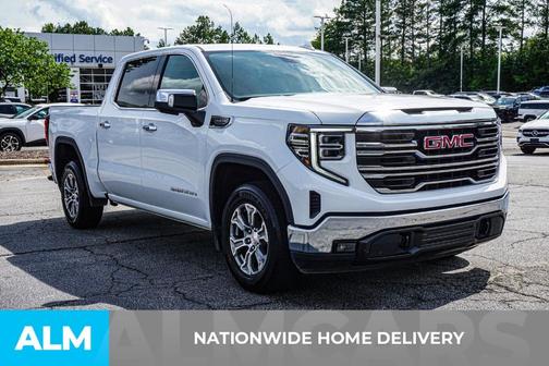 Summit White 2025 GMC Sierra 1500 SLT