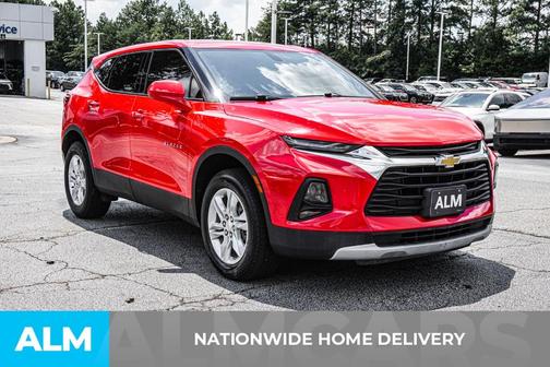 Red 2021 Chevrolet Blazer 1LT