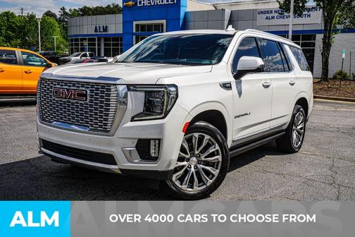 White Frost Tri-Coat 2021 GMC Yukon Denali