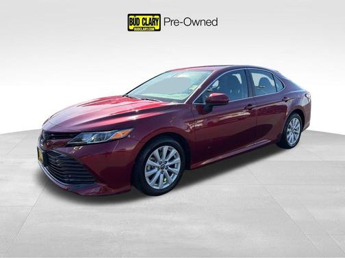 Red 2019 Toyota Camry LE