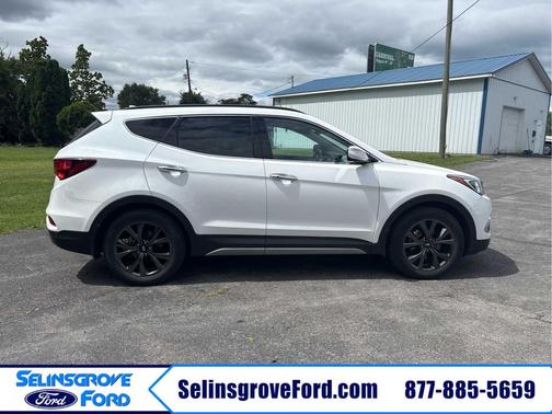 Pearl White 2018 Hyundai Santa Fe Sport 2.0L Turbo Ultimate