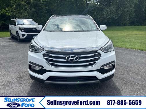 Pearl White 2018 Hyundai Santa Fe Sport 2.0L Turbo Ultimate