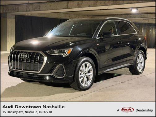Mythos Black Metallic 2025 Audi Q3 45 S line Premium Plus
