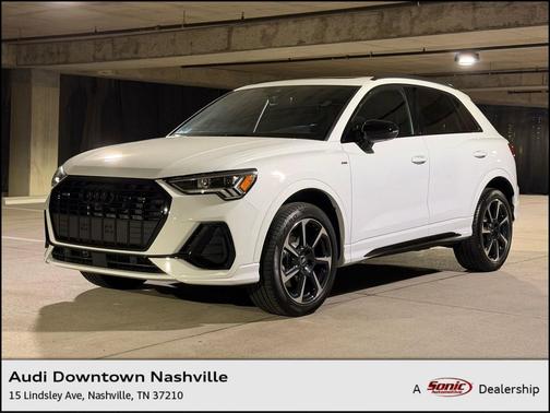 Glacier White Metallic 2025 Audi Q3 45 S line Premium Plus
