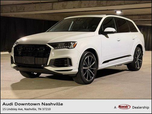 Glacier White Metallic 2023 Audi Q7 55 Premium Plus