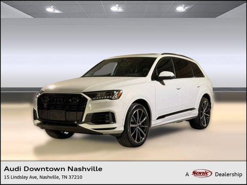Glacier White Metallic 2023 Audi Q7 55 Premium Plus