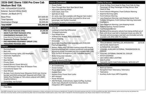 2026 GMC Sierra 1500 Pro