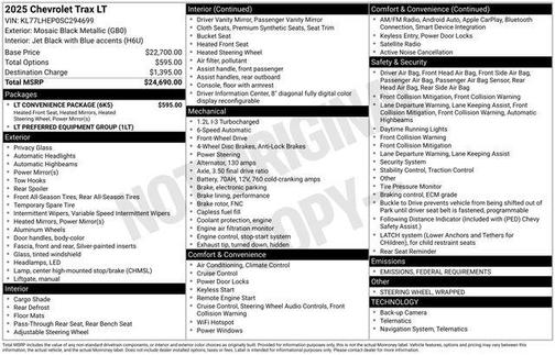 2025 Chevrolet Trax LT