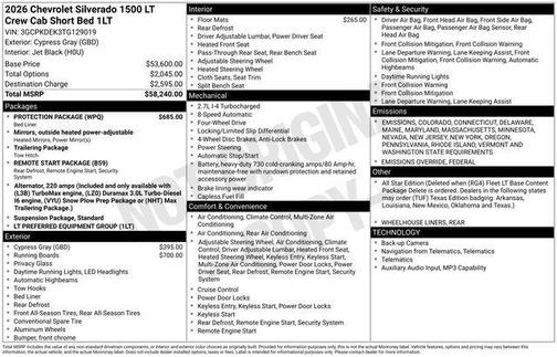 2026 Chevrolet Silverado 1500 LT