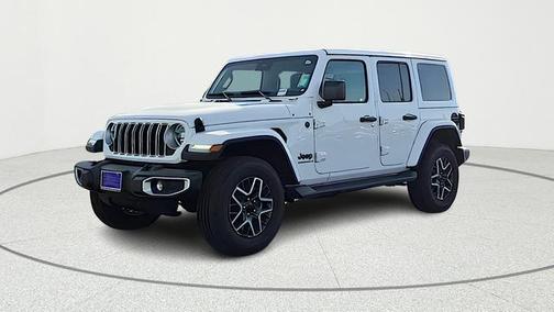 Bright White Clearcoat 2025 Jeep Wrangler Sahara