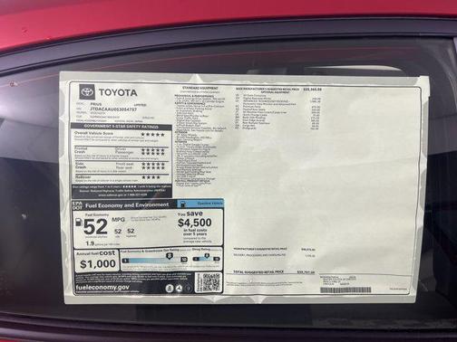 2025 Toyota Prius Limited