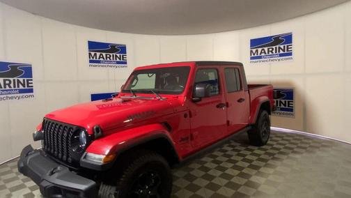 Firecracker Red Clearcoat 2021 Jeep Gladiator Willys 4x4