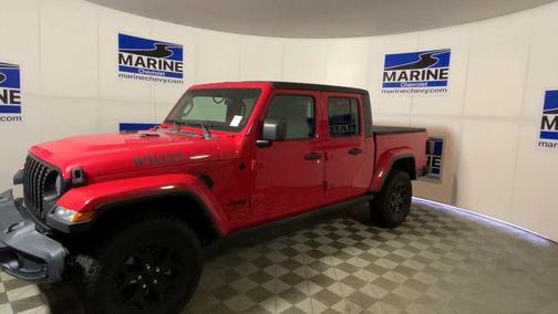 Firecracker Red Clearcoat 2021 Jeep Gladiator Willys 4x4