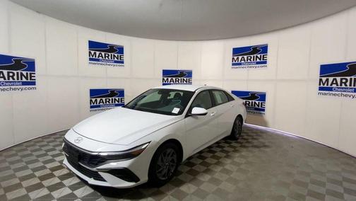 Serenity White 2024 Hyundai ELANTRA HEV Blue