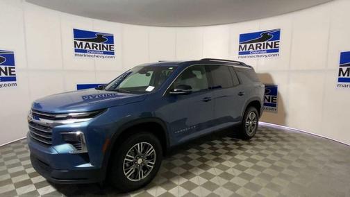 Lakeshore Blue Metallic 2024 Chevrolet Traverse LT