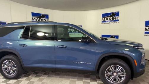 Lakeshore Blue Metallic 2024 Chevrolet Traverse LT