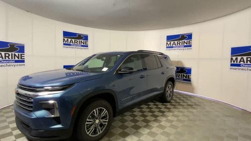 Lakeshore Blue Metallic 2024 Chevrolet Traverse LT