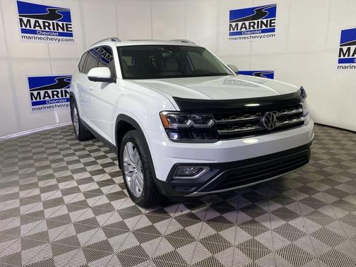 Pure White 2020 Volkswagen Atlas 3.6L SEL Premium