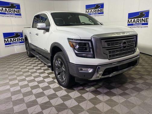 Pearl White Tricoat 2024 Nissan Titan Platinum Reserve