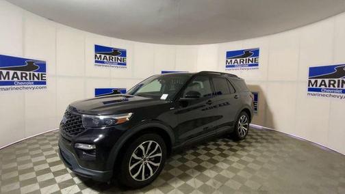 AGATE BLACK METALLIC 2022 Ford Explorer ST-Line