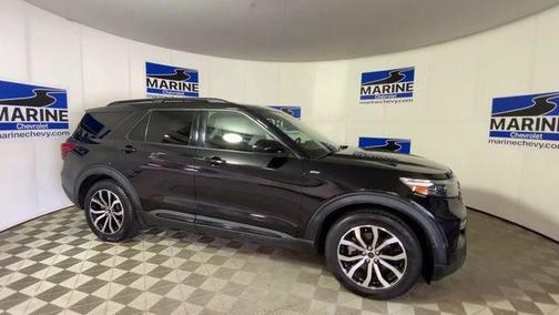 AGATE BLACK METALLIC 2022 Ford Explorer ST-Line