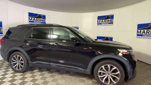 AGATE BLACK METALLIC 2022 Ford Explorer ST-Line
