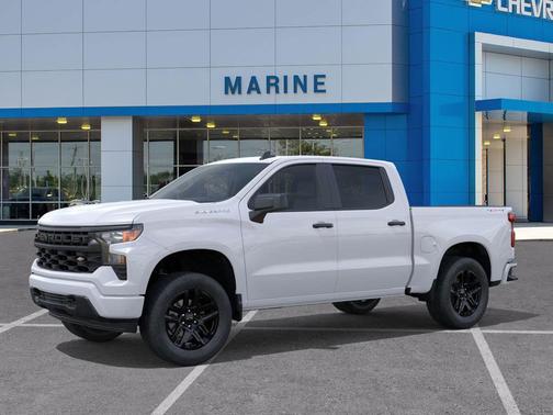 Summit White 2026 Chevrolet Silverado 1500 Custom