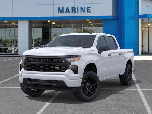 Summit White 2026 Chevrolet Silverado 1500 Custom