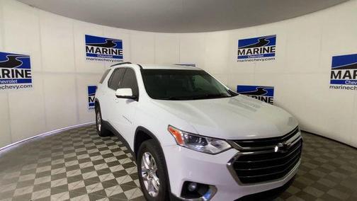 Summit White 2019 Chevrolet Traverse LT Cloth