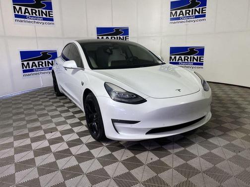 Pearl White Multi-Coat 2020 Tesla Model 3 Long Range