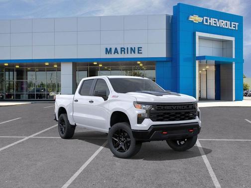 Summit White 2026 Chevrolet Silverado 1500 Custom Trail Boss