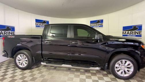 Black 2024 Chevrolet Silverado 1500 Custom