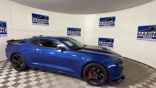 Riverside Blue Metallic 2024 Chevrolet Camaro RWD Coupe LT1