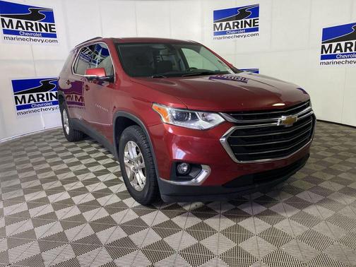 Cajun Red Tintcoat 2019 Chevrolet Traverse LT Cloth