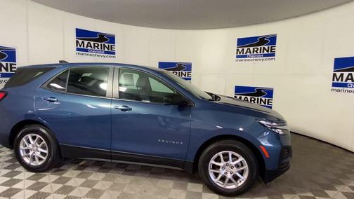 Lakeshore Blue Metallic 2024 Chevrolet Equinox LS
