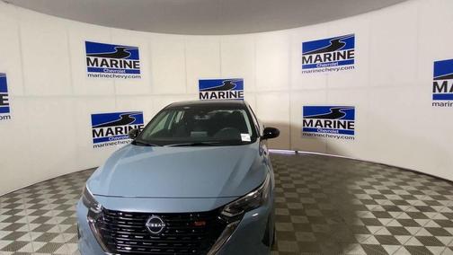 Atlantic Gray Metallic/Super Black 2025 Nissan Sentra SR